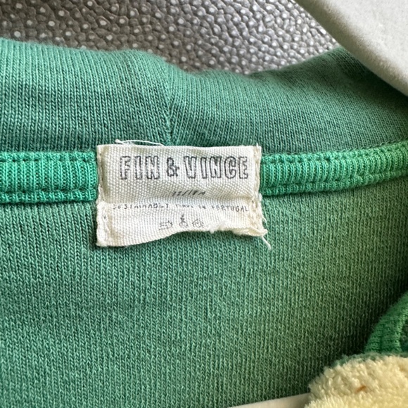 Finn and Vince Terry Hoodie Retro Green - Picture 2 of 3